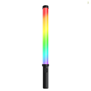 Flt ไม้กายสิทธิ์ไฟ RGB แบบพกพา ชาร์จ USB 360° แท่งไฟ Led แบบเต็มสี สําหรับถ่ายภาพ