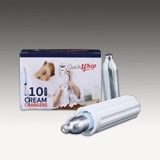 หลอดแก๊สวิปครีม Quick Whip ใหม่! กลิ่นมิ้นท์, ธรรมชาติ บรรจุ 10 หลอด/กล่อง
