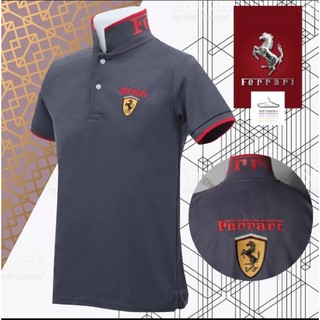 New 2020 ใหม่เสื้อโปโลคุณภาพแท้ Men Polo Ferrai Cotton 100% เสื้อโปโล แขนสั้นสำหรับผู้ชาย