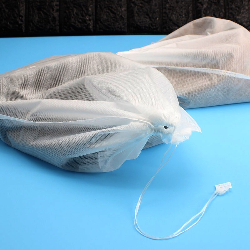 ( Portable Non - Woven ) กระเป๋าจัดเก็บรองเท้า ( สี่เหลี่ยมสีขาว )