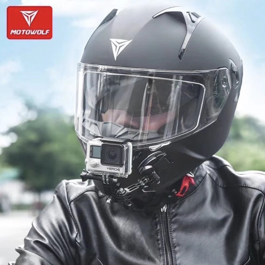 Motowolf MDL 3520 Helmet Camera ที่ยึดกล้อง ขายึดกล้อง Action cam กล้อง Gopro สำหรับติดหมวกกันน็อค ติดได้หลายแบบ thumbnail 3