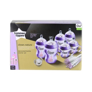 Tommee Tippee ชุดของขวัญสำหรับเด็กแรกเกิด Closer to Nature Newborn Starter Kit, Purple ทอมมี่ ทิปปี้ สีม่วง ของแท้