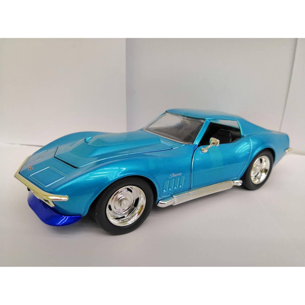 โมเดลรถยตน์ 1969 CORVETTE STINGRAY ZL-1 1:24 model car toy car diecast car V8 die-cast ทำจากเหล็ก สั