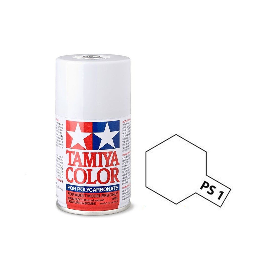 Tamiya PS1 White Colour Spray Paint – 100ml.