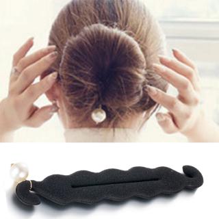 Magic Hair Styling Twist Styling Bun Hairdisk Meatball Head Rubber Pearl Clip Hair Accessories Women Hair Braiding Tool