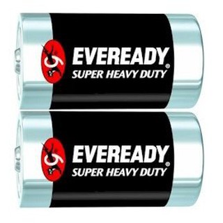 🔥The Best!! เอเวอร์เรดี้ ถ่านไฟฉาย 1250 ขนาด D แพ็ก 2 EVEREADY 1250 CARBON ZINC SIZE D