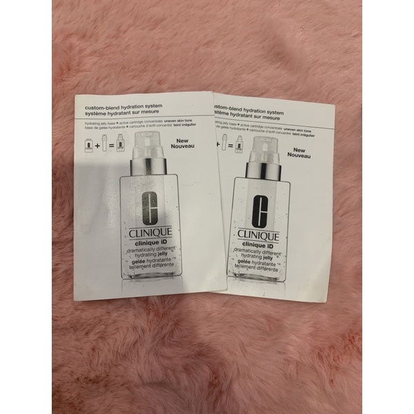 Clinique iD hydrating jelly tester