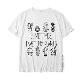 เสื้อยืดครอปเสื้อยืด ผ้าฝ้าย พิมพ์ลาย I Wet My Plants ตลก สําหรับผู้ชายS-5XL