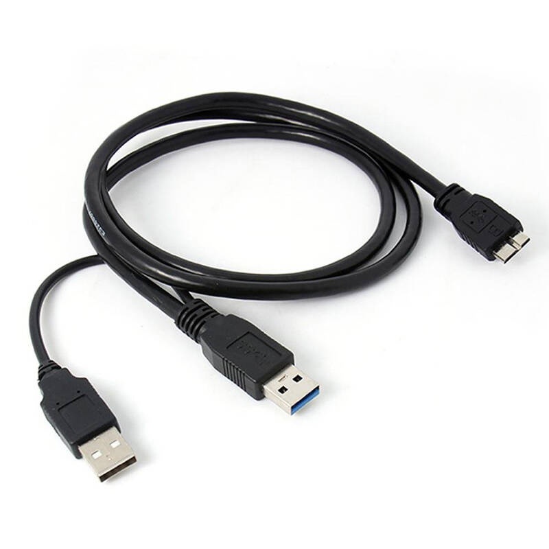 WIIU สายเคเบิล Y USB 3.0  สำหรับฮาร์ดดิกส์  ภายนอก