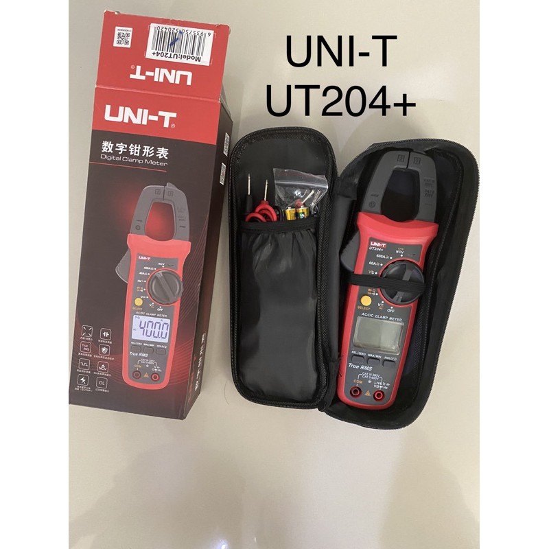 คลิปแอมป์ UNI-T NEW UT-204+ ดิจิตอลแคลมป์มิเตอร์ มัลติมิเตอร์ unit (ใหม่ล่าสุดจากโรงงาน) UT204+ UT 204+