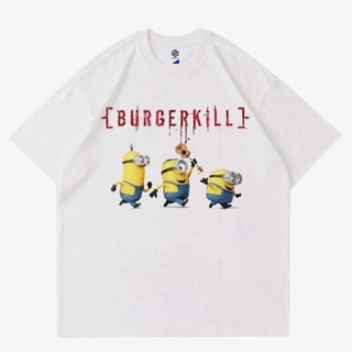 เสื้อยืด | ขนาดใหญ่ | Burgerkill X MINIONS | เสื้อยืด สําหรับผู้ชาย และผู้หญิง | ชุดเสื้อผ้า สําหรับผู้ใหญ่ และเด็ก | เส