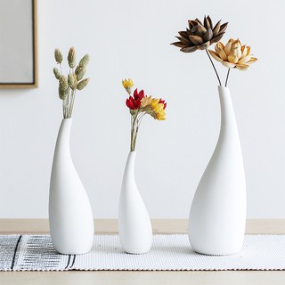 แจกันดอกไม้ Vase Ceramics  ตกแต่งแจกันเซรามิกที่เรียบง่ายให้สวยและทันสมัย