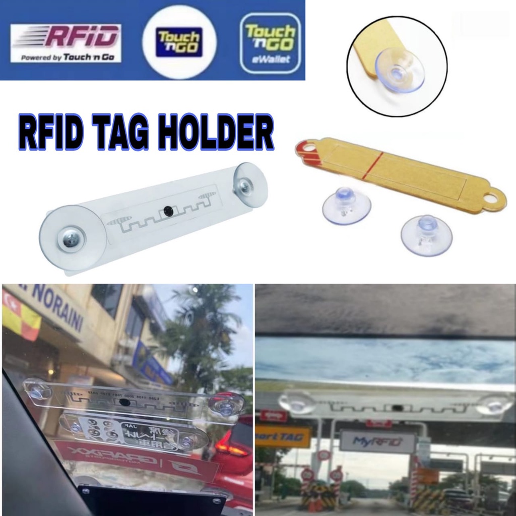 MY RFID Holder RFID Touch n Go TNG RFID Tag Sticker Smart Tag For Car (Even Tinted windscreen สามารถ