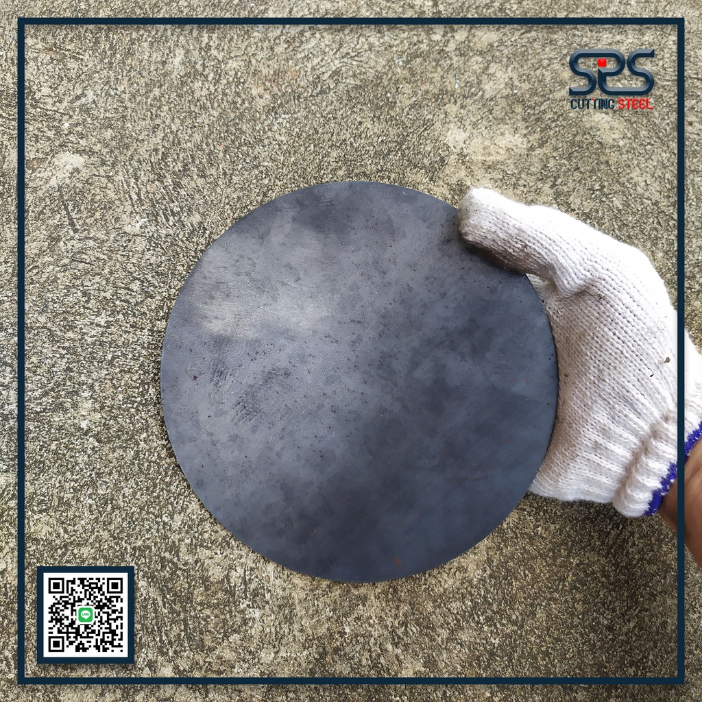 เหล็กแผ่นกลม ขนาด 7 นิ้ว หนา 2 มิลลิเมตร (มีตัวเลือก แพ็คละ 1แผ่น ,2แผ่น ) - รูปที่ 3