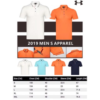 EXCEED:NEW Collection (YFB009) UA Brand New 2020 Mens Golf Shirt เสื้อกีฬา เสื้อกอล์ฟ สำหรับสุภาพบุรุษ Size M-XXL