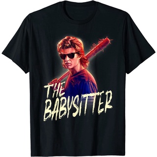 เสื้อยืด พิมพ์ลาย Netflix Stranger Things Stevel The Babysitter Portrait สําหรับผู้ใหญ่