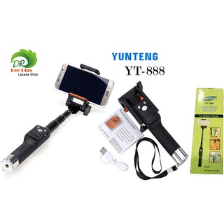 YUNTENG ไม้เซลฟี่ พร้อม บลูทูธ รุ่น YT-888 (Black) YUNTENG Selfie Stick with Bluetooth Model YT-888 (Black)