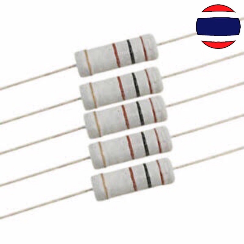3W Metal oxide film Resistor 5% 1R ~ 10M ตัวต้านทาน ohm
