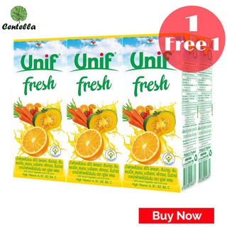 UNIF 40%VEGETABLE MIXED 250ML.*6 พิเศษ ซื้อ 1 เเถม 1 Special Buy 1 free 1