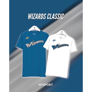 เสื้อยืดบาสเก็ตบอล พิมพ์ลาย WASHINGTON WIZARD NBA สไตล์คลาสสิก