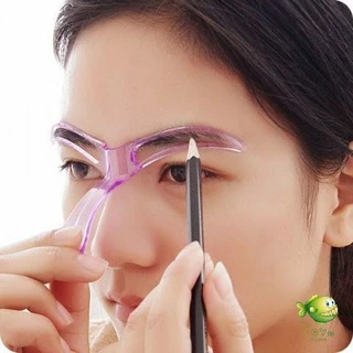 YOYO บล๊อคเขียนคิ้ว เลือกทรงสวยตามต้องการ มีแม่แบบ 8 แบบ eyebrow card
