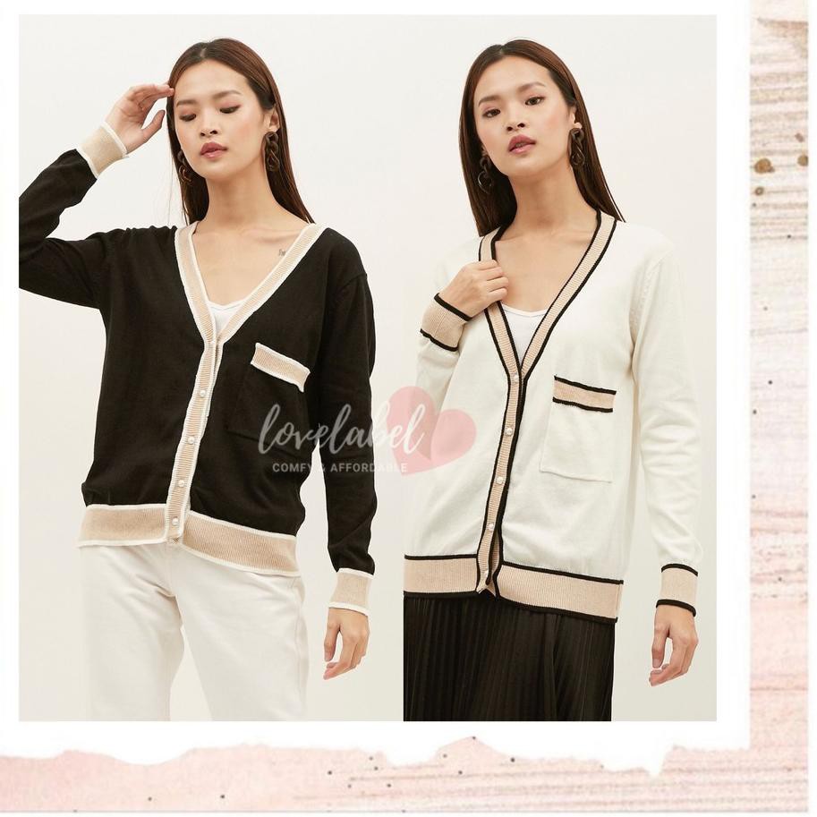 Free Nich,!! Claire เสื้อถักคาร์ดิแกนสไตล์เกาหลีสําหรับผู้หญิง