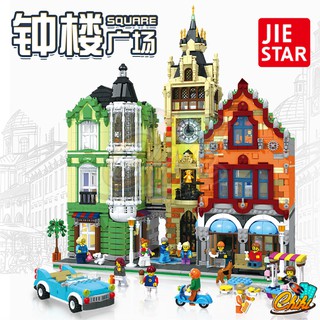 ตัวต่อเลโก้ เมืองนาฬิกาทาวเวอร์ สแคว CLOCK TOWER SQUARE JIESTAR89103 จำนวน 7,188 ชิ้น