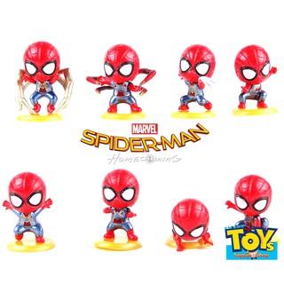 เซ็ตตุ๊กตาโมเดลสุดน่ารักชุด 8 ตัว Spider man