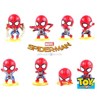 เซ็ตตุ๊กตาโมเดลสุดน่ารักชุด 8 ตัว Spider man