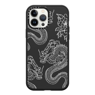 Casetify DRAGONS 13 Pro Max Compatible Impact Case  Color: Matte- Black [13PMสินค้าพร้อมส่ง]