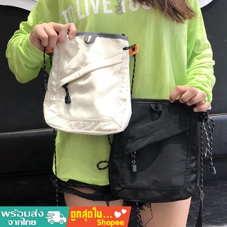 tokyosellected(T1653) กระเป๋าผ้าสะพายข้างสายเชือก Sacoche Bag แฟชั่น