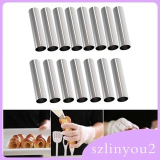 15Pcs Food Grade Cannoli Form Tubes Baking Tools for Chocolate Cones Bread