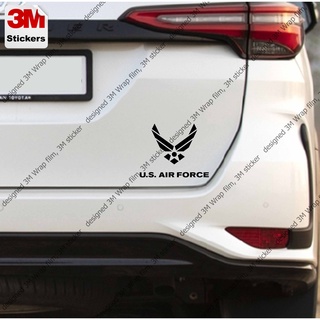 US air force สติ๊กเกอร์ 3M ลอกออกไม่มีคราบกาว  Removable 3M sticker, สติ๊กเกอร์ติด รถยนต์ มอเตอร์ไซ