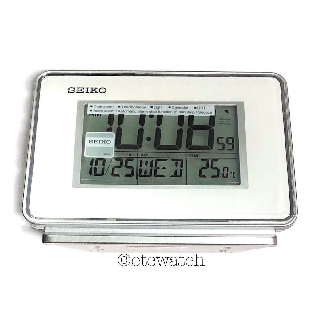 พร้อมส่ง> นาฬิกาปลุก Seiko QHL068 จอดิจิตอล มี 3 สี