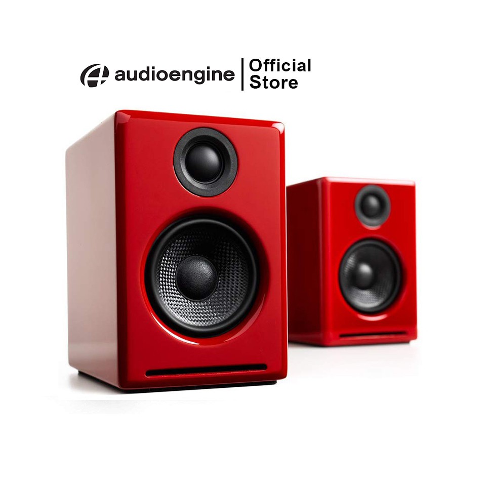 Audioengine  A2+ Wireless (Red) ลำโพงไร้สายแบบ Bookshelf