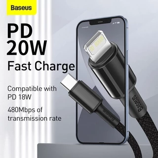 Baseus สาย USB-C PD 20W ชาร์จเร็ว รองรับการส่งข้อมูล 480Mbps ใช้งานร่วมกับ PD 18W ชาร์จเร็วได้สำหรับ iPhone