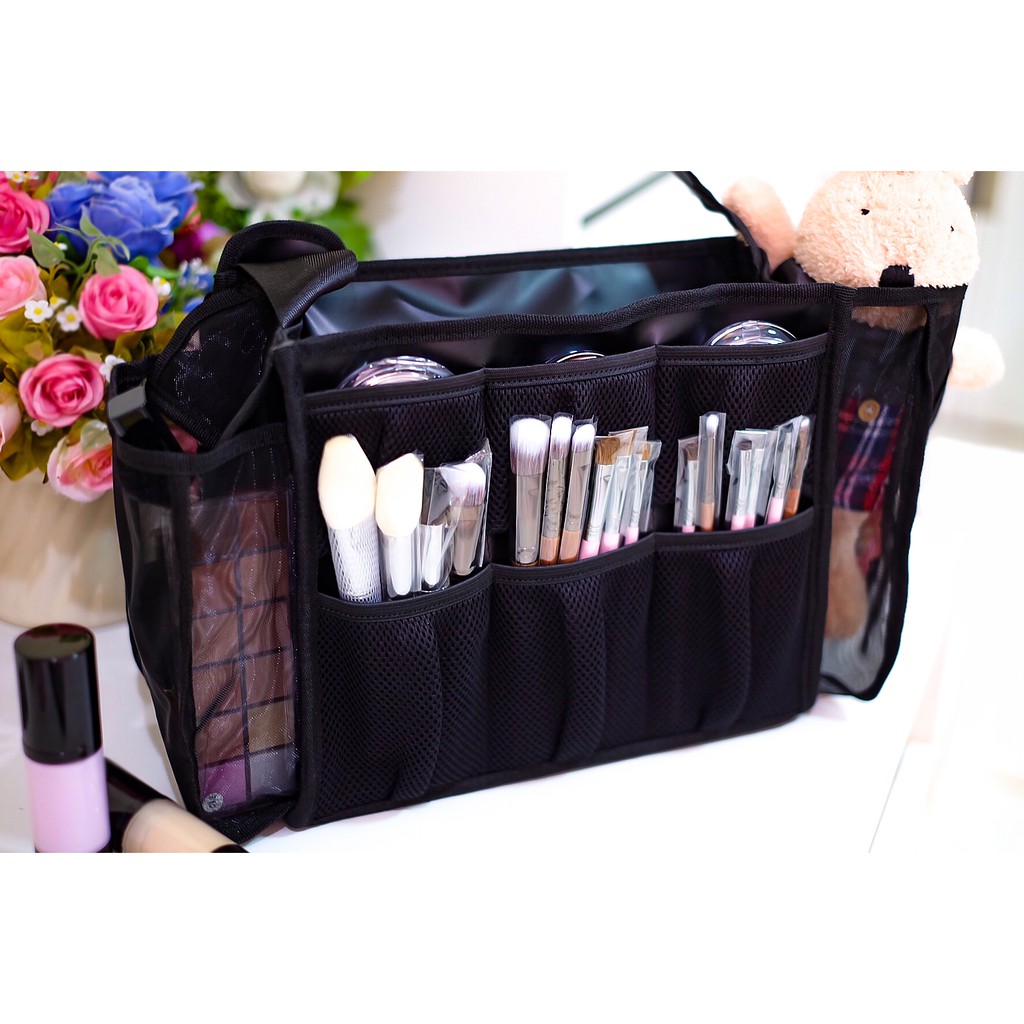 กระเป๋าเครื่องสำอาง กระเป๋าอเนกประสงค์ รุ่นหน้ากองตาข่าย รับประกันคุณภาพสินค้า100% - รูปที่ 2