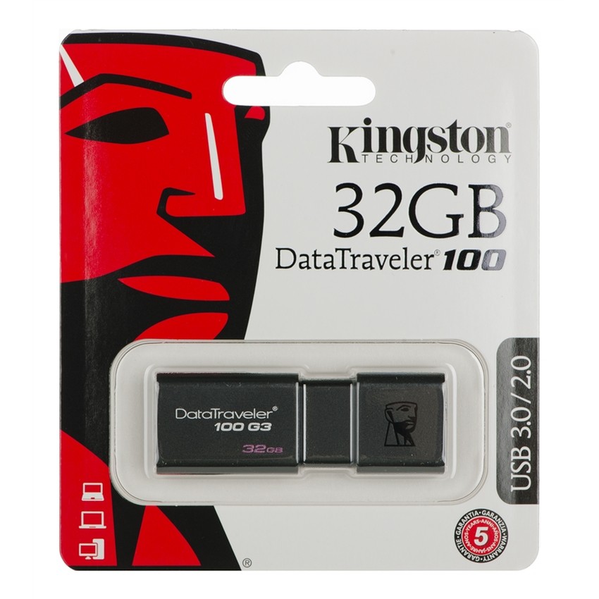 แฟลชไดร์ฟ High-speed 32GB Data Traveler (DT100G3) USB 3.0