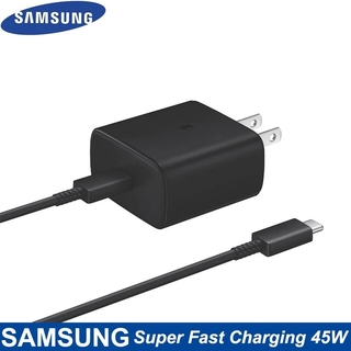 Original Samsung Galaxy S21 Ultra สายชาร์จ 45W Super Fast อุปกรณ์ชาร์จ + Type C Pd Cable สายเคเบิ้ลสําหรับ Galaxy Note 20 5 G Note 10 Plus/9 S20 S10 Plus S10E