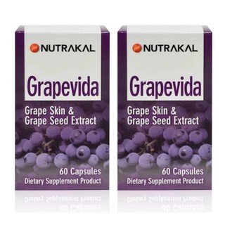 NUTRAKAL Grapevida 60 แคปซูล (2 กล่อง)