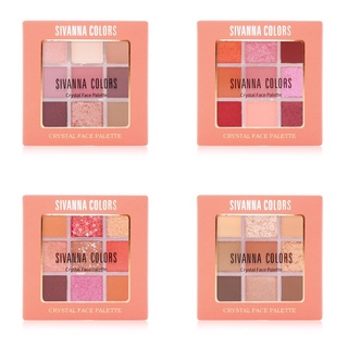 #HF651 Sivanna Crystal Face Palette Eyeshadow พาเลทท์ อายแชโดว์ 👁️🌟