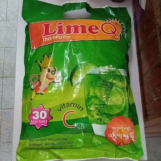 น้ำมะนาวพม่าสำหรับชงดื่มLimeQ#30ซอง