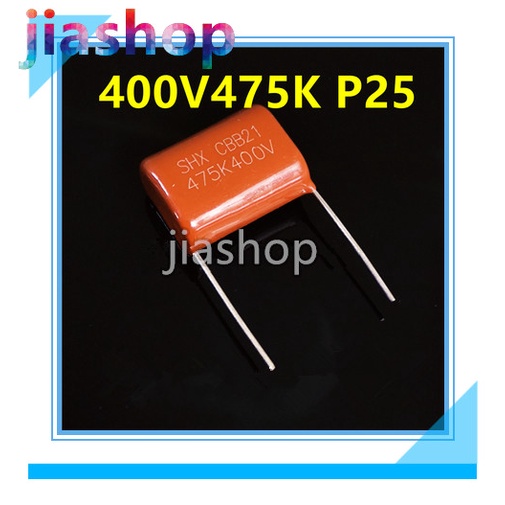 400V 475 475K 2pcs 4.7uF CBB21 CBB22 Metallized Polypropylene Film Capacitor Pitch 25 mm, รับประกันค