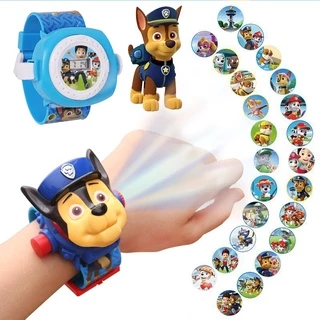 ของเล่น นาฬิกาฉายภาพสำหรับเด็ก Kids Watch Cartoon 3D Projection Projector ​ของขวัญสำหรับเด็ก