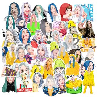 ❉ Billie Eilish Series 02 - Pop Singer Superstar สติ๊กเกอร์ ❉ 52Pcs/Set DIY Fashion Mixed Doodle Decals สติ๊กเกอร์