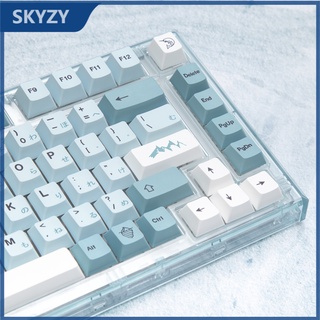 139 คีย์ Iceberg Keycap Cherry Profile ของญี่ปุ่น PBT Dye Sub แป้นพิมพ์แบบกลไก Keycap