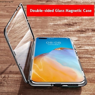 Huawei P40 / Pro กันกระแทก สองด้าน กระจกนิรภัย เคสแม่เหล็ก เคสโทรศัพท์