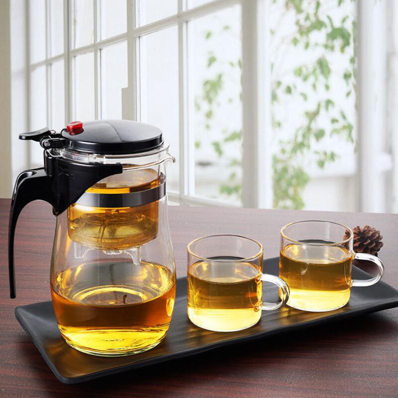 กาน้ำชงชา กาน้ำชาทรงกลมแบบใส มีที่กรองสแตนเลส Glass teapot​ กาน้ำชาแบบพกพา750ml-526 - รูปที่ 3