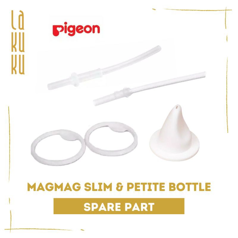 Pigeon Magmag และ Petite ขวดฟางอะไหล่ปะเก็น Spout และหลอด