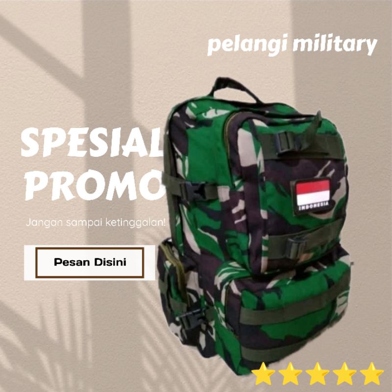 Gultor รุ่น army Backpack/กระเป๋าเป้ผู้ชายจัมโบ้ 60L